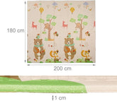 Foldable children's play mat